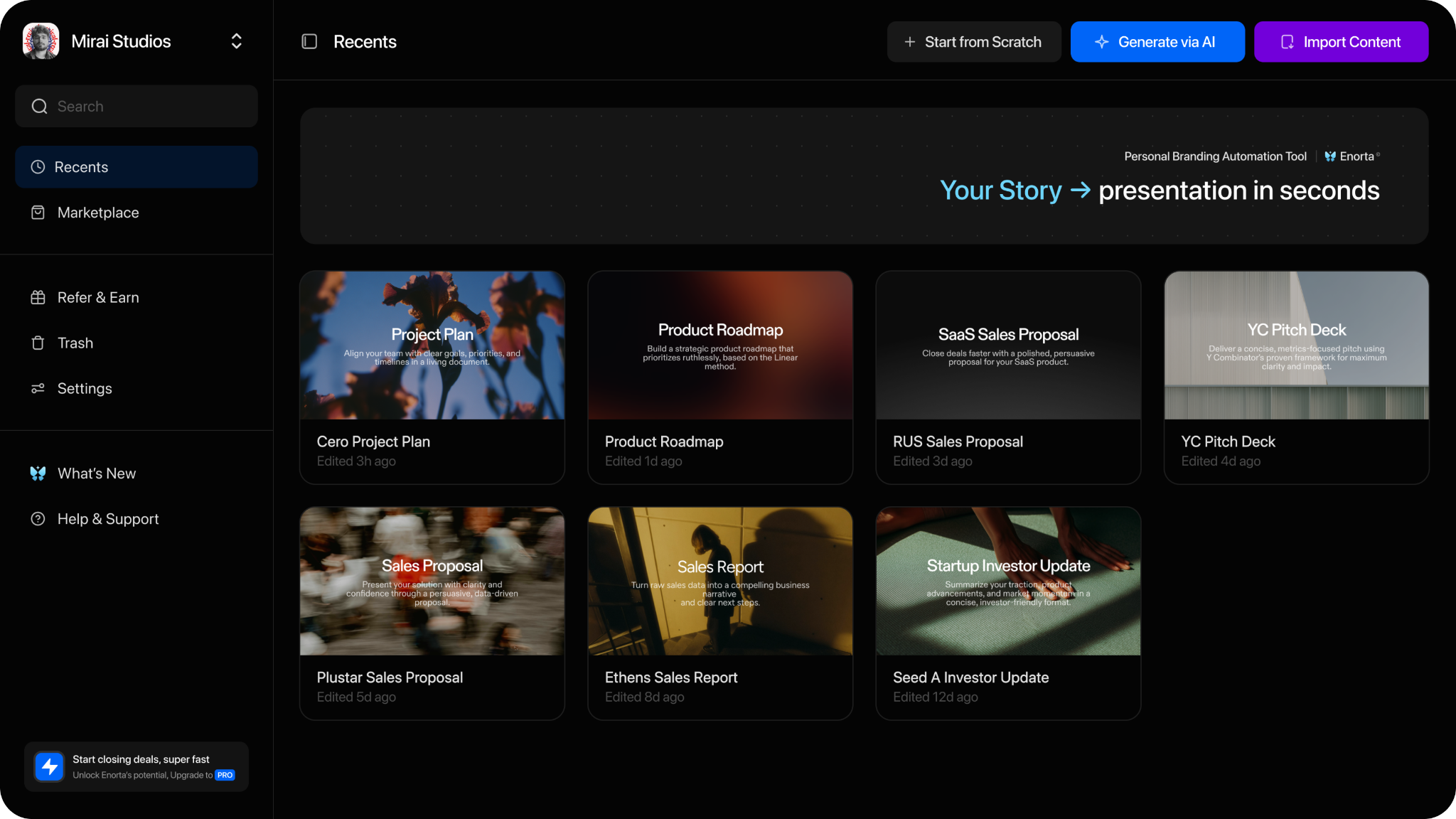 Enorta product screenshot 2