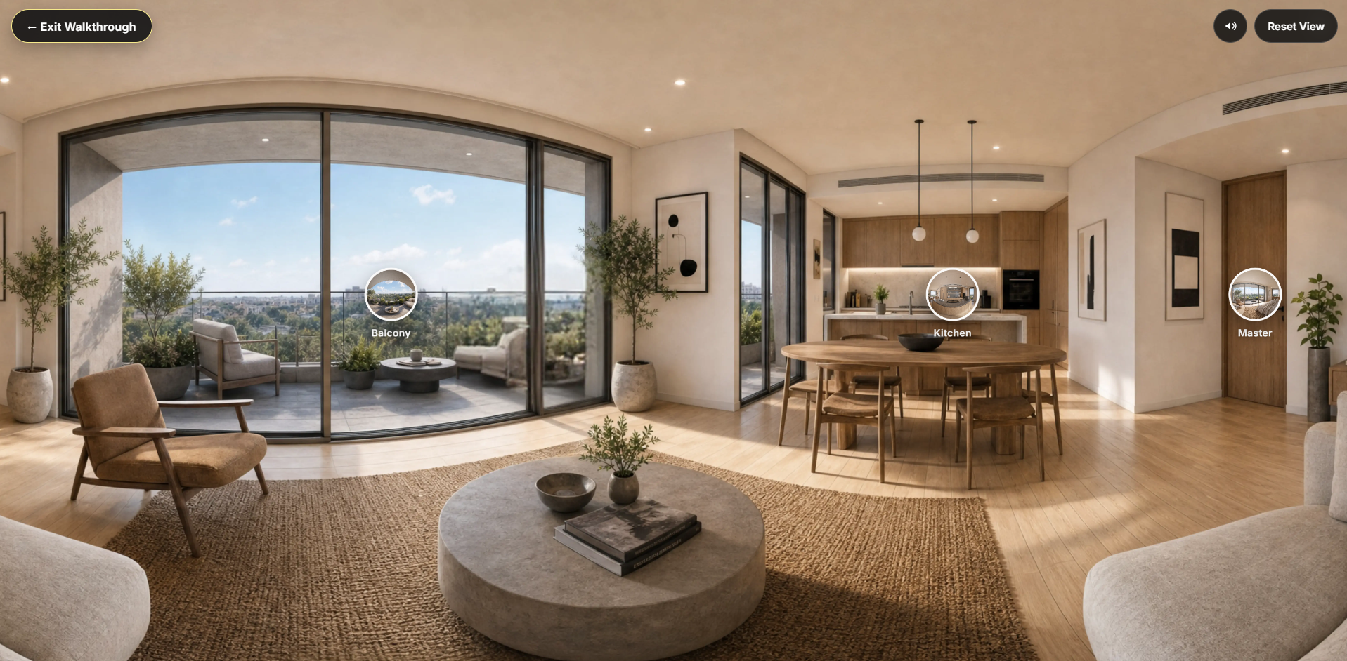 Interior panoramic walkthrough